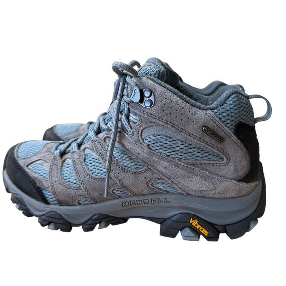 Merrell Moab 3 Mid Waterproof Hiking Boots Womens 9.5 Granite J036328 Outdoors - Picture 4 of 10
